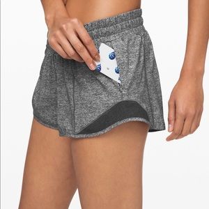 Lululemon Hotty Hot Short 2.5 Heathered Black